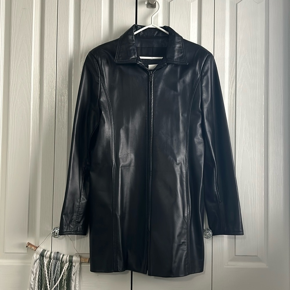 NWOT Ladies Vintage Leather Ranch Coat